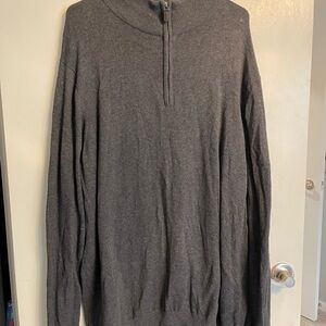 The Foundry Supply Co. Charcoal Zip-Up Sweater